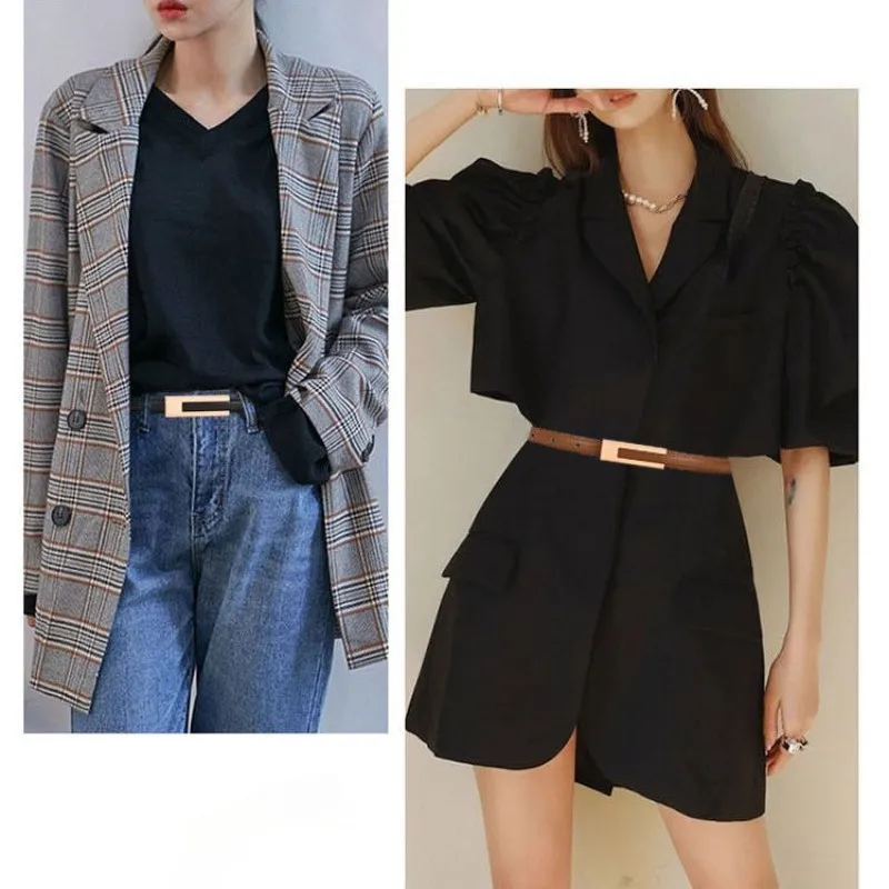 Frauen Koreanische Modische PU Leder Dünne Taille Strap – Bild 5