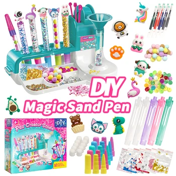 Magic Sand Pen DIY Bastelset für Kinder | STEM Lernspielzeug und interaktive Eltern-Kind-Geschenkbox