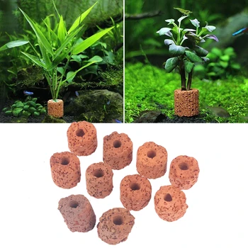 Pflanzen ring Aquarium fest Wassertank Filter Gewichts halter Pflanzen Fixier werkzeug Wasser (10 Stück)