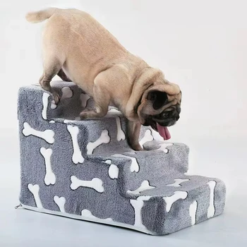 Leiter Hunde Haustiere Knochenform Welpen Treppe neben dem Schlafsofa Rampe für Hunde schützen Haustiere