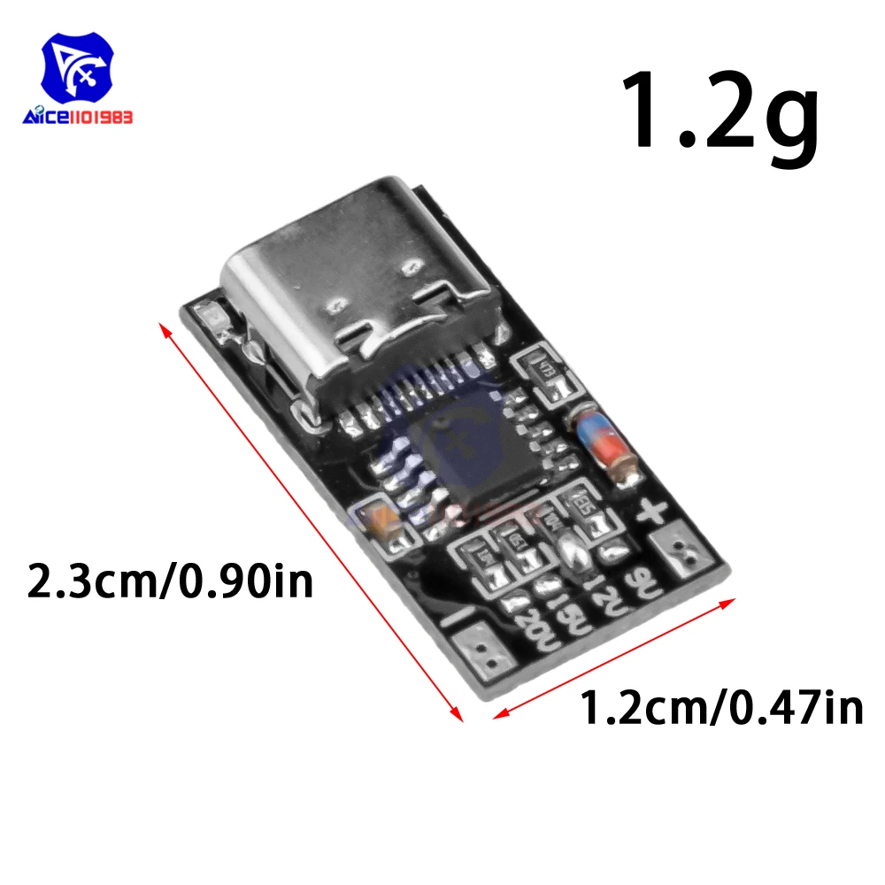 USB-C PD Trigger Board Modul PD/QC Decoy Board – Bild 6