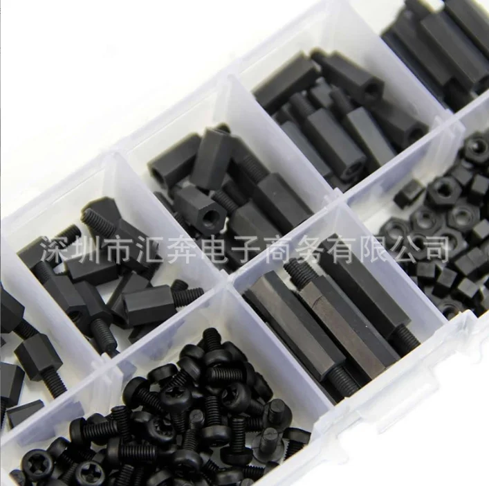 180Pcs M3 Mixed Weiblich Männlich Hex Abstand Schrauben Set – Bild 3