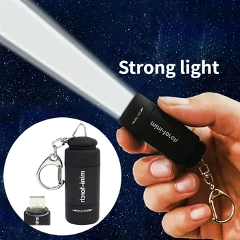 Taschen-Schlüsselanhänger-Taschenlampe, wasserdicht, für Outdoor, Wandern, Camping, Mini-Taschenlampe
