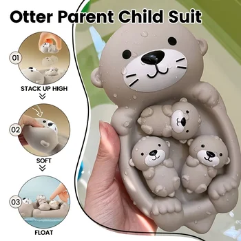 Kinder Badezimmer Schwimmende Tier Otter Versiegelt Schwimmende Wasser Spielzeug Baby Bad Spielzeug Schwimmbad