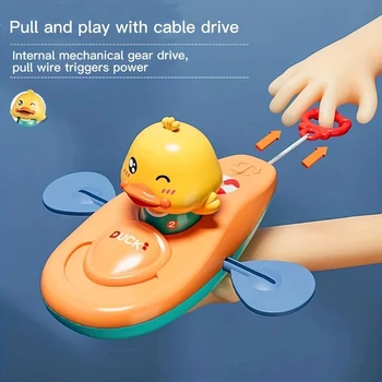 Kleine gelbe Ente Kajak Spielzeug Schwimmbad Badezimmer Spielzeug 1 Stück kleine gelbe Ente Kajak Spielzeug