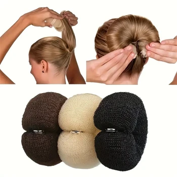 Haarknoten Maker Donut Magie Schaum Schwamm Styling Flechter Werkzeuge Stirnband Frauen Styling Werkzeuge