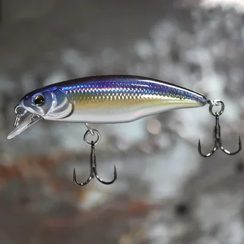 Japanisches Top-Modell: Sinkender Minnow-Angelköder, 52mm 4,5g Jerkbait für Barsch, Hecht, Wobbler, Swimbait
