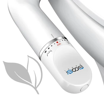 SOOSI Toilettensitz-Bidet-Aufsatz, ultradünnes Doppeldüsen-Sprühgerät mit einstellbarem Wasserdruck, nicht