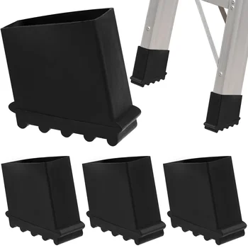 Gummi-Leiterfüße, Abdeckungen, rutschfeste Matten, verdickter Schutz, Stoßstangen, Bodenschutz (4 Stück)