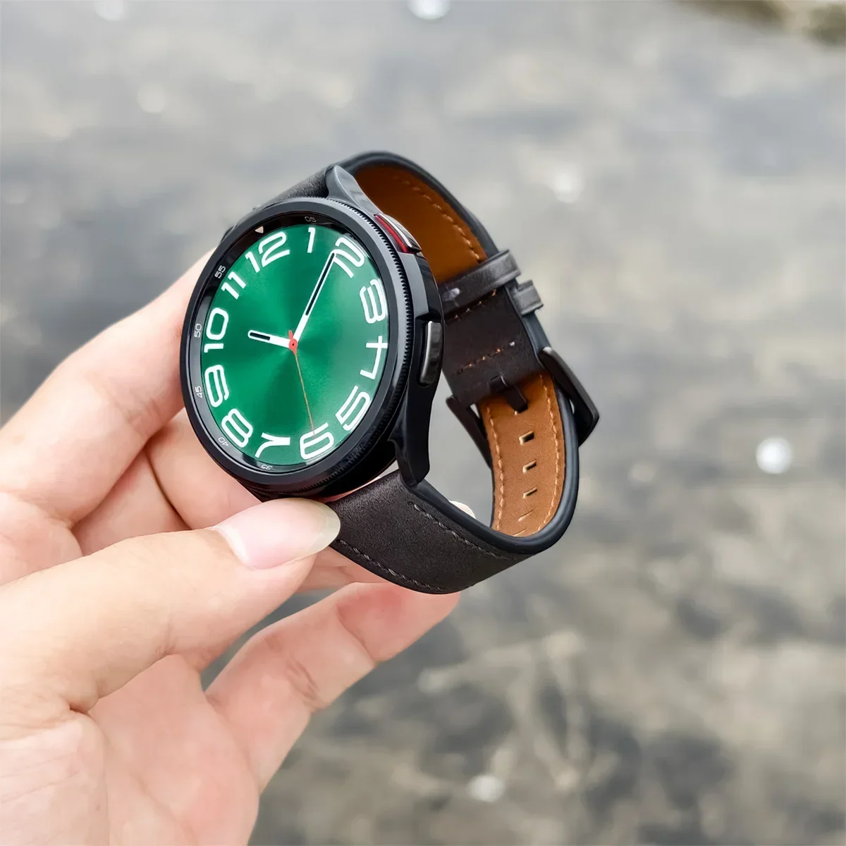 20 mm 22 mm Lederarmband für Samsung Galaxy Watch 6 5 4 40 mm – Bild 5
