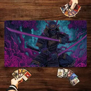 Cyberart Style Fantasy Samurai Design TCG Spielmatte Magic Card Battle Mat 35X60CM Tapete Magic Mat