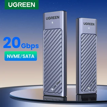 UGREEN M.2 NVMe SATA SSD Gehäuse Adapter 10Gbps USB 3,2 Gen2 USB C Externe Gehäuse Unterstützt M und B & M