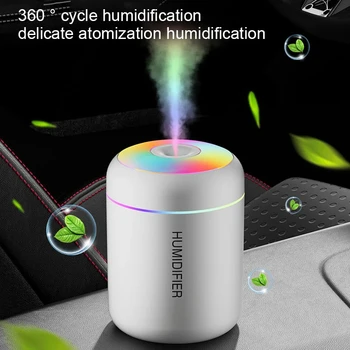 HOMEFISH Mini-Luftbefeuchter USB-Aroma-Diffusor Ätherisches Öl Luftreiniger Kaltnebel-Sprühgerät für Zuhause