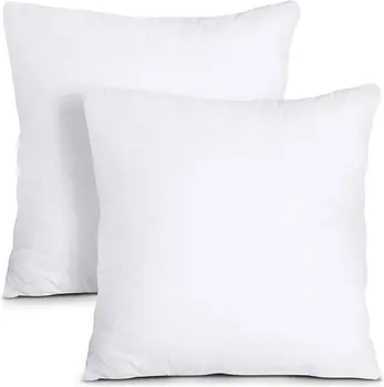 45 x 45 cm Dekokissen-Einsatz, weiche Baumwolle, quadratisch, dekoratives Kissenkern-Set für Bett, Sofa, Couch