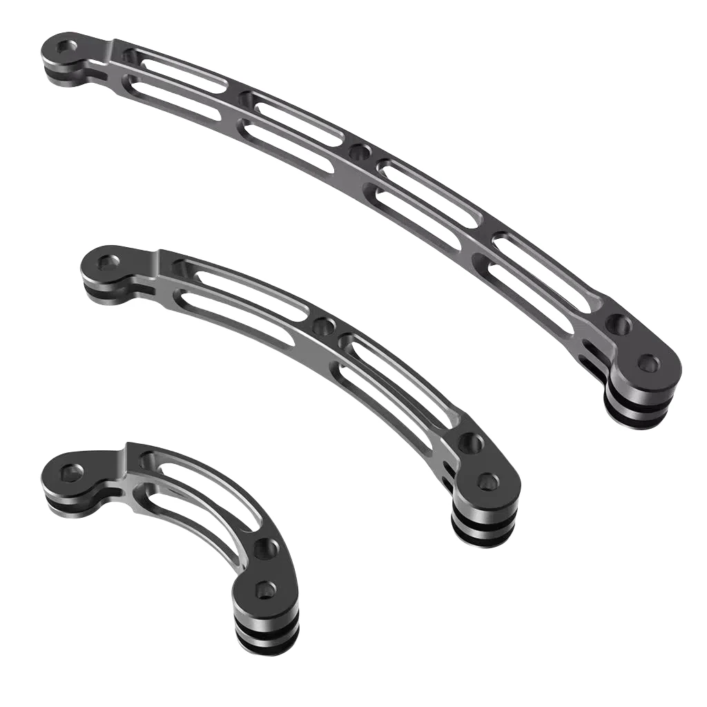Helmarmverlängerung aus Aluminiumlegierung, gebogener Stange