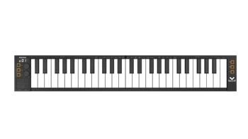 MIDIPLUS Vboard49 Faltbarer Bluetooth-MIDI-Keyboard-Controller - 49 Tasten, tragbares E-Piano für Anfänger