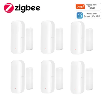 Zigbee-Türsensor, Fensterkontaktsensor, Öffnungs-/Schließdetektor, Smart-Home-Alarm, Sicherheitsschutz
