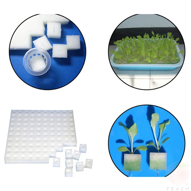 100 Stück/Blatt Hydroponischer Pflanzenschwamm – Bild 2