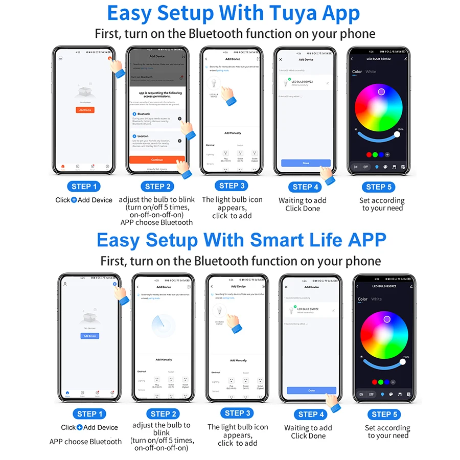 Tuya Smart LED Birne E27 APP Steuerung Dimmbare Licht – Bild 6