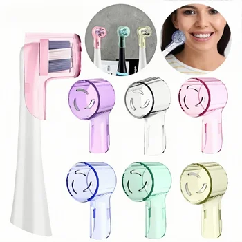 Farbige Zahnbürsten-Staubschutzkappen, kompatibel mit Braun Oral B & iO Series elektrischen