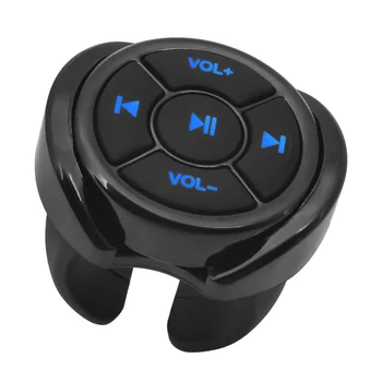 Wireless Media Bluetooth-kompatibel Taste Fernbedienung Auto Motorrad Lenkrad MP3 Musik Spielen Für IOS