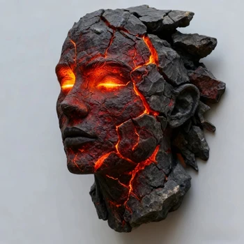 Cracked Soul Wandleuchte, Wanddekoration, Wohnaccessoires, Dekorative Figuren