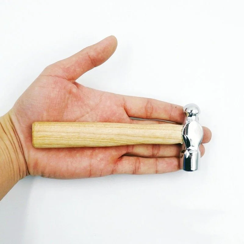 Mini Hammer Smashing Walnuss Rundkopf Holzgriff Hammer Auto