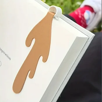 Kreatives Kaffeetassen-Lesezeichen, lustiges Lesegeschenk aus PU-Leder für Buchliebhaber und Kaffeeliebhaber