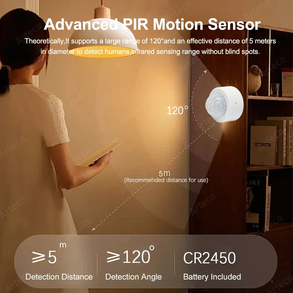 Zigbee 3.0 Smart Pir Bewegungssensor Bewegung – Bild 3
