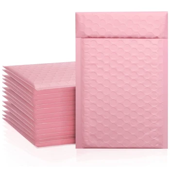 Verbund Perlglanz Film Blase Tasche Rosa Kleidungsstück Verpackung Express Tasche Verdickt Umschlag (10 Stück)