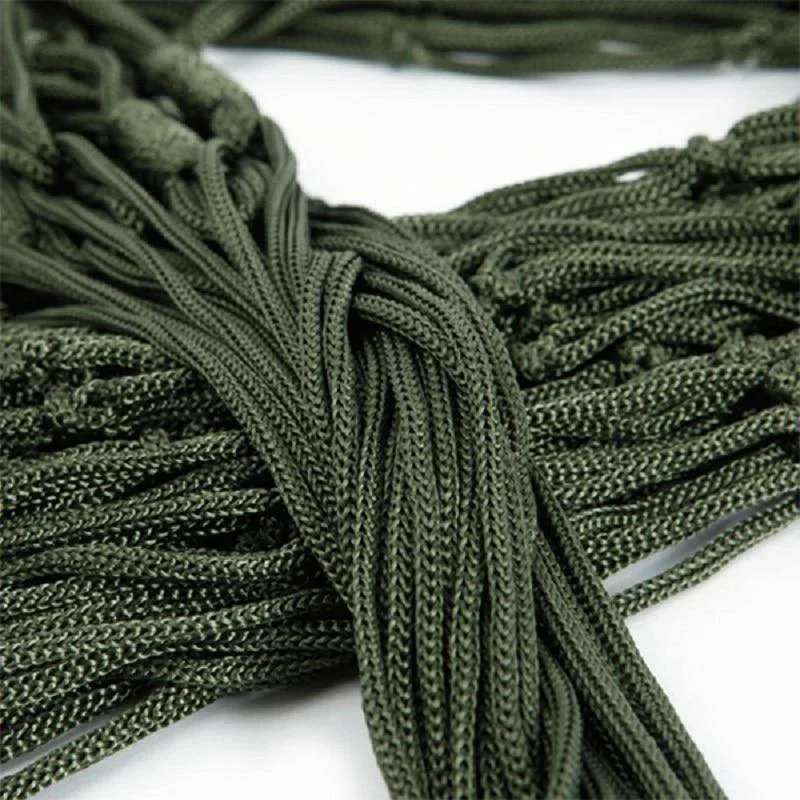 Nylon-Seil-Netzhängematte für Outdoor-Schlaf, tragbares – Bild 6