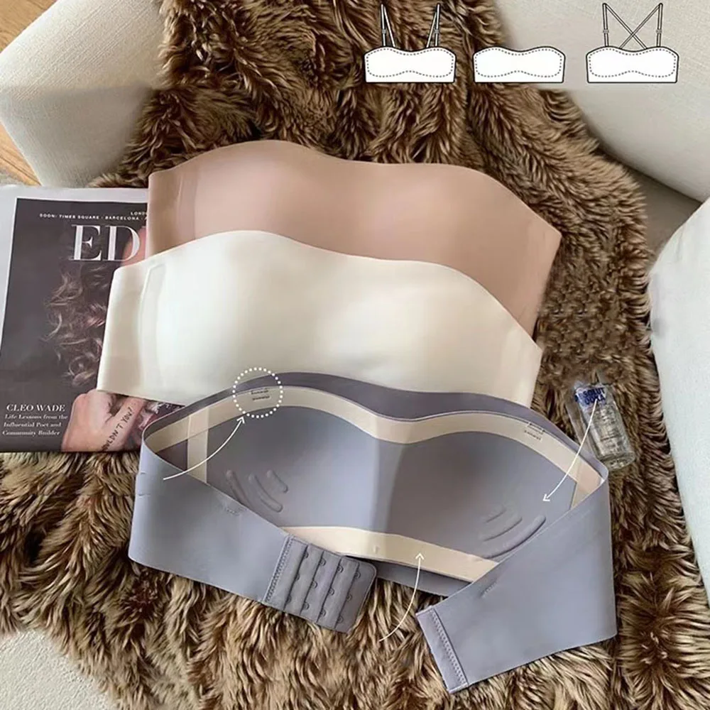 Sexy Nahtlose Rohr Top Bh Unsichtbare trägerlosen Bhs Frauen – Bild 4