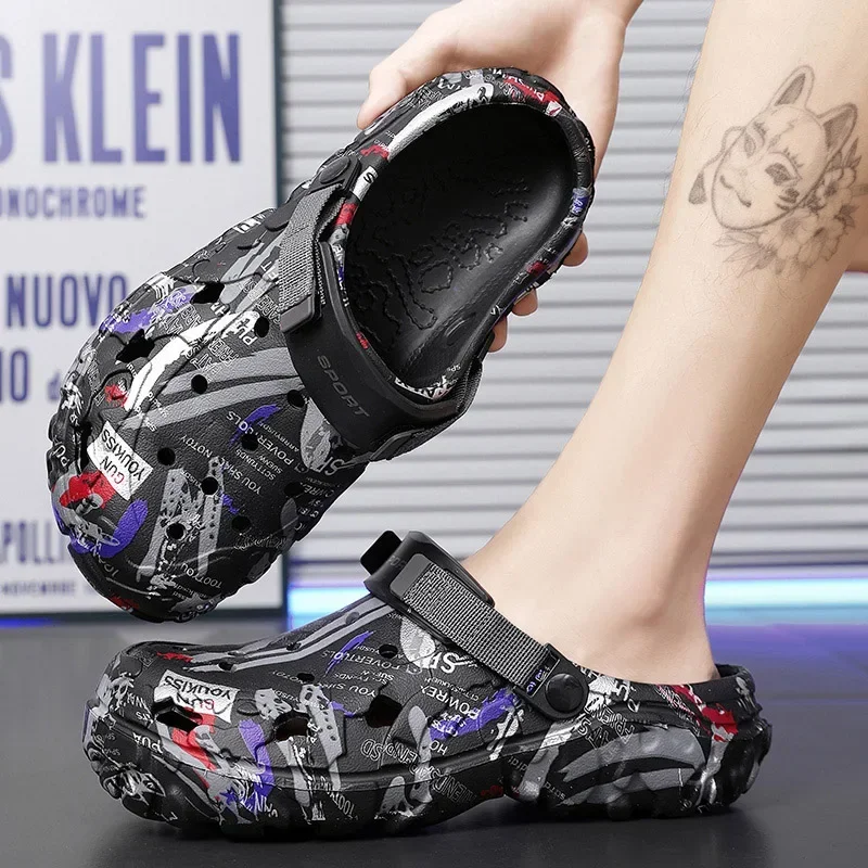 Übergrößen Sommer Herren Sandalen Clogs Outdoor Garten Clogs – Bild 5