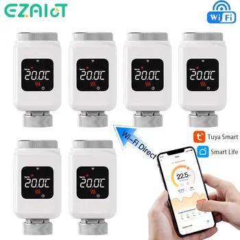 Tuya Smart WiFi Thermostatventil TRV Programmierbare APP Fernbedienung Temperaturregler Heizung mit Alexa