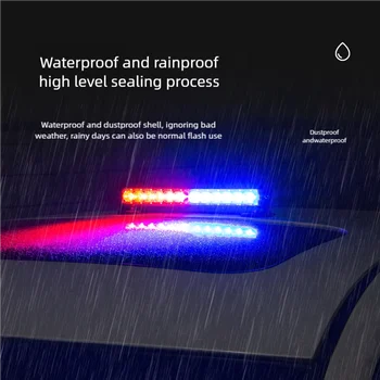 Wiederauf ladbare Verkehrs warnleuchten, LED-Blinken, Decken konstruktion für Straßen fahrzeuge, Nacht