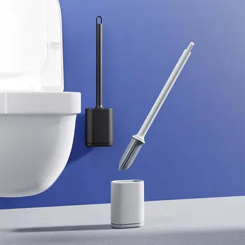 BRUSHZAZA Neues Upgrade aus schwarzem Kunststoff, kreativer Haushalt, Badezimmer, Wandmontage