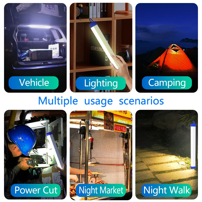 LED wiederaufladbare Lampenröhre USB 5V Notlicht Camping – Bild 4