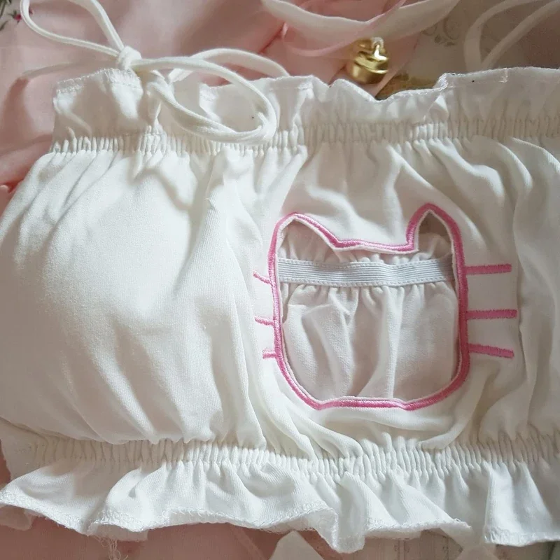 Japanische Anime Katze Mädchen Cosplay Bh Höschen Set Frauen – Bild 3