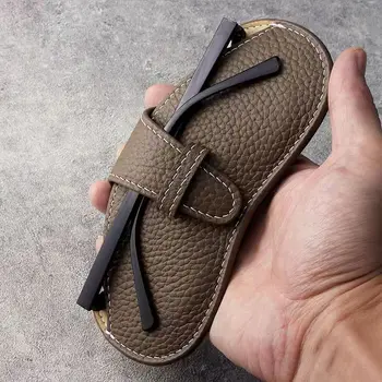 Brillenetui für Damen, Leder, weiches Brillentasche, modisch, tragbar, Sonnenbrillen-Box, Tasche, Zubehör