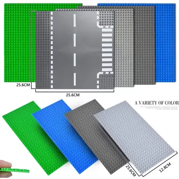 32x32x16x16 Punkte Klassische Grundplatten MOC DIY Kunststoff Ziegel Grundplatten Stadt Abmessungen Bausteine