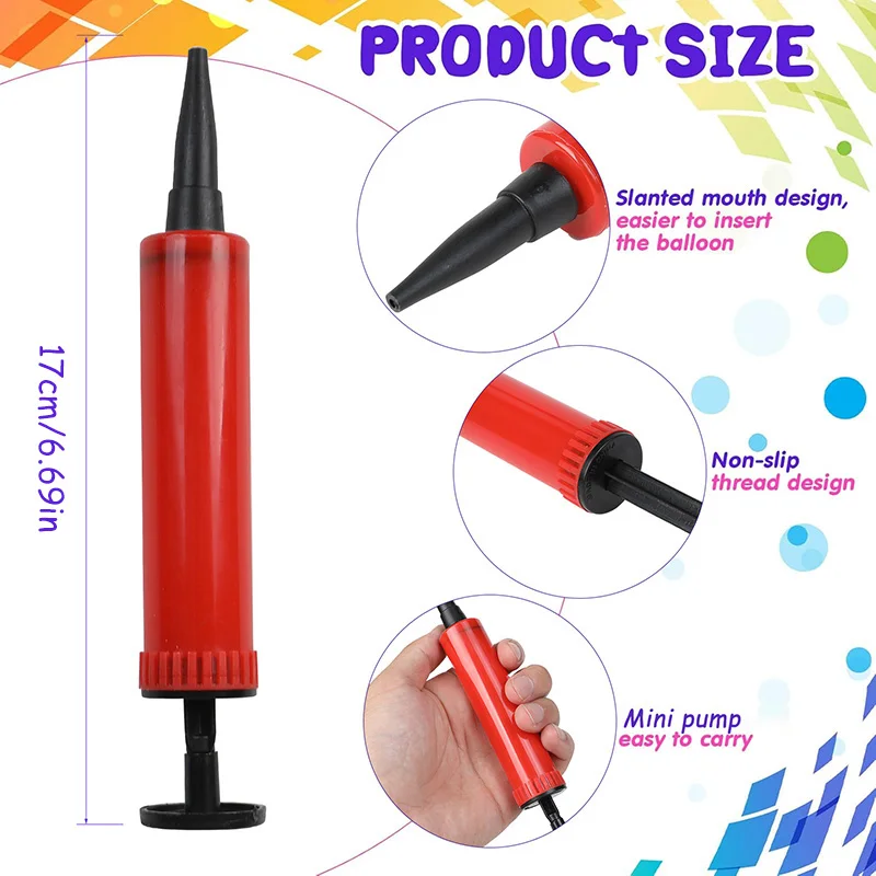 Ballonpumpe Ballon Inflator Hand Push Luftpumpe Hochzeit – Bild 6