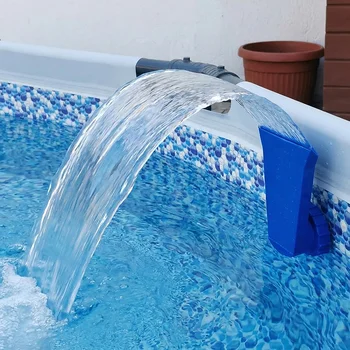 Robuste Kunststoff-Poolsprühdüse, 1 Stück, Direktmontage-Design sorgt für einen wunderschönen Wasserfalleffekt