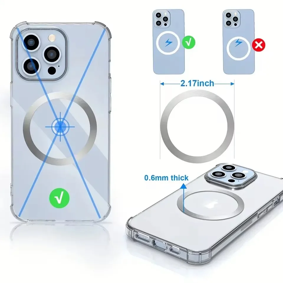 Edelstahl Universal Magnetische Metall Platte Ring Für – Bild 5