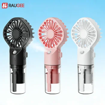Tragbarer Wassernebel-Ventilator Mini Handventilator USB Aufladbarer Luftbefeuchter 4 Geschwindigkeiten