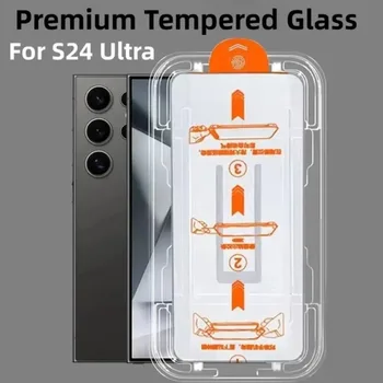 Premium Gehärtetes Glas Für Samsung Galaxy S24 S23 S22 Ultra Auto Staub Entfernen Kit Screen (2 Stück)