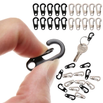 Karabiner D-Ring Schlüssel Kette Frühling Clips Mini Aluminium Legierung Hängen Schnalle Überleben EDC