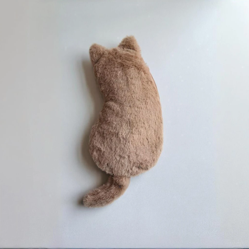 Kawaii Plüsch-Stifttasche in Katzenform mit weicher Haptik – Bild 5