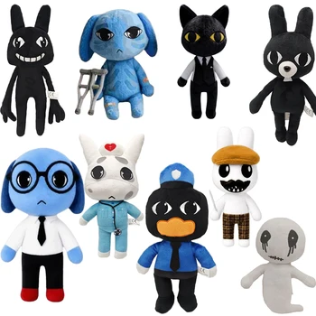 Horror-Tierklinik Plüschtiere - Blauer Hund, Pinguin, Hase - Niedliche Tier-Spiel-Accessoires, Sammlerstücke