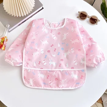 Weiche Baby-Lätzchen für 0-2 Jahre, niedliche bunte Cartoon-wasserdichte Lätzchen, Säuglingsessen, Zeichnen