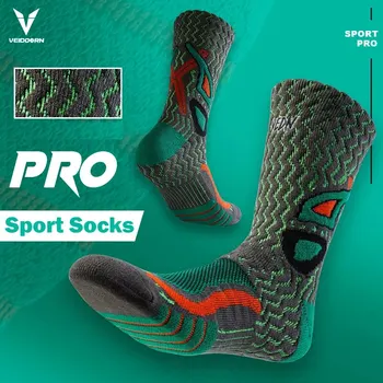 3 Paar Sportsocken mit Handtuchsohlen für Herren, US9-12, atmungsaktive, rutschfeste Basketball-Crew-Socken